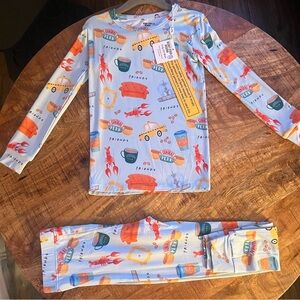 FRIENDS TV SHOW BAMBOO PAJAMAS FOR GIRLS/BOYS - NWT - SIZE 4T
